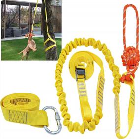 img 4 attached to XiaZ Retractable Dog Toy, Rope Tug Of War Toys For Small/Medium Dogs Outdoor Exercise Play, Extra Durable & Safe