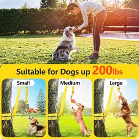 img 2 attached to XiaZ Retractable Dog Toy, Rope Tug Of War Toys For Small/Medium Dogs Outdoor Exercise Play, Extra Durable & Safe