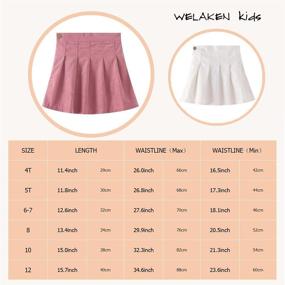 img 3 attached to WELAKEN Corduroy Toddler Fashion Bottoms Girls' Clothing at Skirts & Skorts