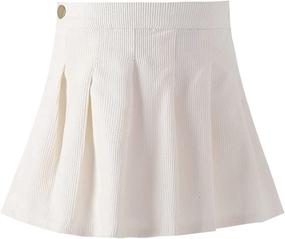 img 4 attached to WELAKEN Corduroy Toddler Fashion Bottoms Girls' Clothing at Skirts & Skorts