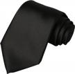 kissties solid satin tie - perfect gift for men | includes gift box! logo