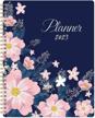 2023 weekly & monthly planner - january to december 2023, 8" x 10" size, flexible cover, twin wire binding, checkboxes and to-do lists, ideal for home or office planning logo