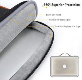img 1 attached to Ultimate Protection For Your Laptop: HYZUO 360° Sleeve Handbag For MacBook Pro, MacBook Air, Surface Laptop, Dell XPS, And More!