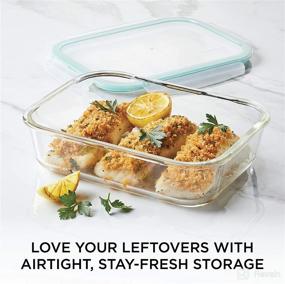 img 2 attached to 🔒 LocknLock Purely Better Glass Food Storage Container: Rectangle-51 oz, Clear Lid Included