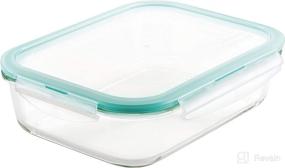 img 4 attached to 🔒 LocknLock Purely Better Glass Food Storage Container: Rectangle-51 oz, Clear Lid Included