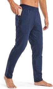 img 4 attached to Stay Comfortable And Stylish In G4Free Men'S Zipper Pocket Jogger Sweatpants