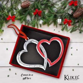 img 2 attached to Klikel'S Interlocking Double Heart Ornament: Perfect For Your First Christmas Together!