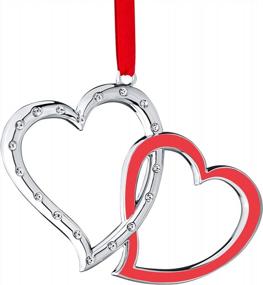 img 4 attached to Klikel'S Interlocking Double Heart Ornament: Perfect For Your First Christmas Together!