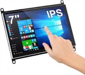 img 4 attached to Raspberry ONEPENG Touchscreen Capacitive Free Driver 1024X600P, Portable；Built-In Speaker, HDMI-7Inch, HDMI