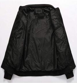 img 2 attached to Men'S Flight Bomber Jacket | FTCayanz Cotton Lightweight Softshell Windbreaker Zip Coat Outwear