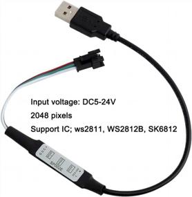 img 3 attached to Преобразите свою светодиодную ленту с помощью двух USB-пультов дистанционного управления DC5-24V, совместимых с WS2812B, WS2811 и SK6812.