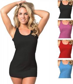 img 4 attached to 4 Pack Women'S Cotton Tank Tops: Emprella Comfort Tanks For Summer!