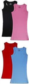 img 3 attached to 4 Pack Women'S Cotton Tank Tops: Emprella Comfort Tanks For Summer!
