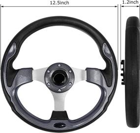 img 3 attached to 🏌️ Elevate Your Golfing Experience with MOTAFAR Universal Fit Golf Cart Steering Wheel: Ideal for Club Car, EZGO, Yamaha, Precedent Tempo, DS