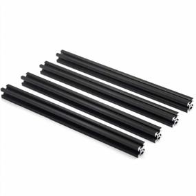 img 4 attached to 4Pcs 400Mm V-Shaped Black Anodized Aluminum Profile Extrusion For DIY 3D Printer And CNC Machine - Iverntech 2020 European Standard