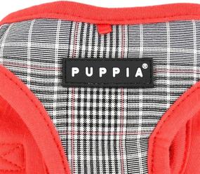 img 1 attached to Stylish and Secure: Puppia Blake Harness B in Red - Size L