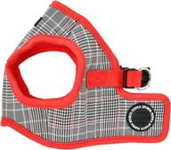 stylish and secure: puppia blake harness b in red - size l logo