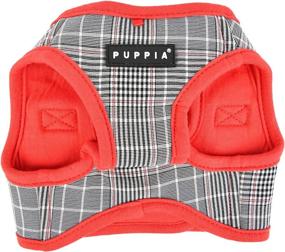 img 3 attached to Stylish and Secure: Puppia Blake Harness B in Red - Size L