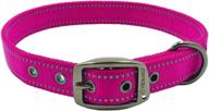 reflective metal buckle dog collar by max and neo - every collar sold supports dog rescue! logo