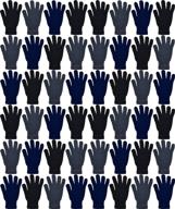 wholesale brushed interior stretchy assorted men's accessories ~ gloves & mittens логотип