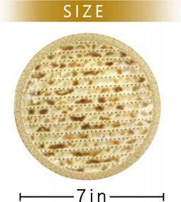 img 3 attached to 50-Piece Passover Seder Disposable Paper Plates With Matzah Design, 7 Inches For Cake & Desserts