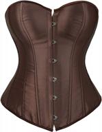 blidece women's fashion sexy vintage underbust corset bustier waist cincher with g-string s-6xl logo
