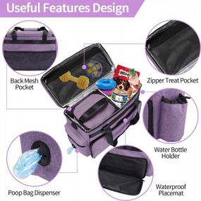 img 2 attached to Travel In Style With PUEIKAI'S Airline Approved Dog Travel Bag & Accessory Set