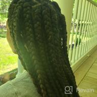 img 1 attached to Ubeleco Braiding Hair, 48 Inch Braiding Hair Pre Stretched 8 Packs Professional Synthetic Hot Water Setting, Soft Yaki Texture, Itch Free Black Braiding Hair (48In,1B) review by Casey Frazier