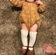 img 1 attached to Adorable Newborn Baby Girl Floral Print Romper With Ruffles And Long Sleeves review by John Anaya