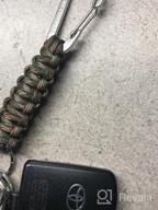 img 1 attached to Premium Paracord Keychain Set With Carabiner - 350 Lb Strength, Perfect For Survival, Tactile Use, And Everyday Tasks - The Friendly Swede Tactical Lanyard Duo review by Dale Sundet