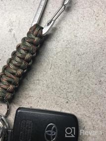 img 5 attached to Premium Paracord Keychain Set With Carabiner - 350 Lb Strength, Perfect For Survival, Tactile Use, And Everyday Tasks - The Friendly Swede Tactical Lanyard Duo