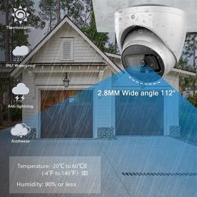 img 2 attached to IP-камера PoE 4MP с высоким разрешением и звуком с широким объективом для наружного наблюдения