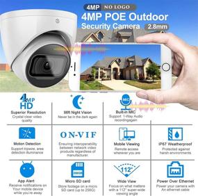 img 3 attached to IP-камера PoE 4MP с высоким разрешением и звуком с широким объективом для наружного наблюдения