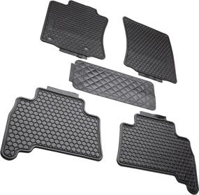 img 3 attached to 🚗 EnRand All Weather Floor Mats Set - Rubber Slush Front and Rear Seat Floor Mats for Toyota 4Runner 2010 Up - Protect Your Car from Dirt and Moisture