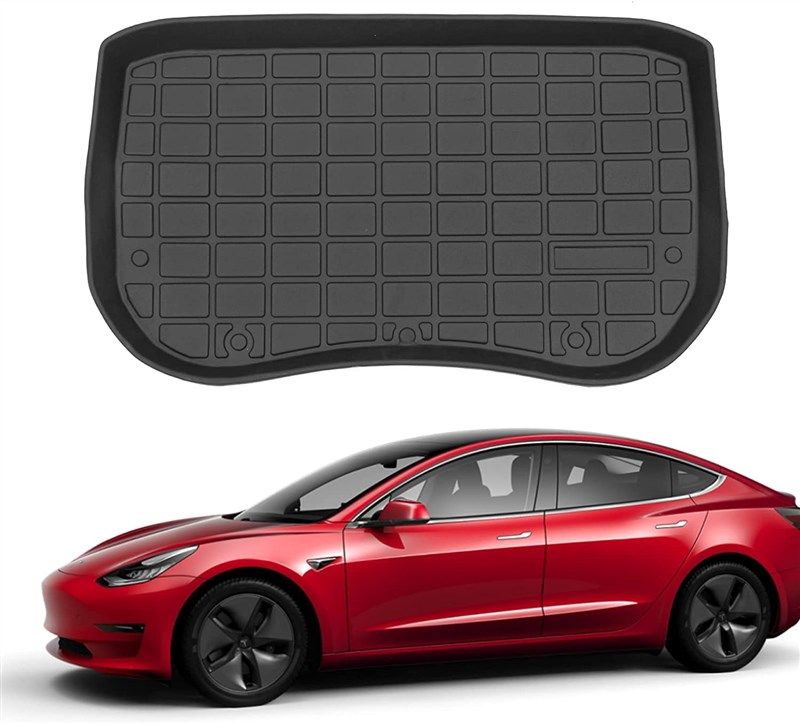 Bomely Fit Tesla Model Frunk Mat Front Trunk Mats Tpe Cargo Liner All Weather Tesla