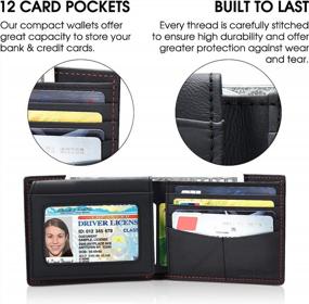 img 2 attached to 👔 ECCELLENCE Men's RFID Blocking Wallets