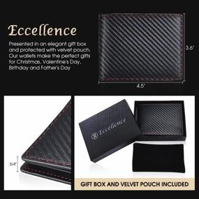 img 3 attached to 👔 ECCELLENCE Men's RFID Blocking Wallets