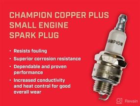 img 2 attached to 🔌 Champion Copper Plus Small Engine 973 Spark Plug - RJ19HX: Reliable Performance in a Carton of 1