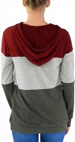 img 3 attached to Women'S Printed Sweatshirt With Drawstring Hood And Pocket - NEWCOSPLAY Long Sleeve Pullover Top