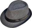 women's classic gangster stain-resistant crushable fedora hat, men's gentleman's fedora hat logo