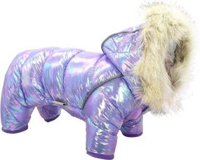 img 4 attached to 🐶 Waterproof Small Dog Coats for Winter - Warm Padded Pet Puppy Dog Snow Jacket - Cute Hoodie Clothes for Tiny Dogs, Cats, and Puppies by Beirui