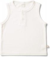 soft and sustainable: goumikids' eco-friendly bamboo organic cotton tank logo