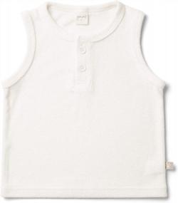 img 4 attached to Soft And Sustainable: Goumikids' Eco-Friendly Bamboo Organic Cotton Tank