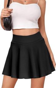 img 4 attached to 👗 Stylish Waisted Pleated Skirts with Skater Pockets - Perfect for Girls' Clothing at Skirts & Skorts