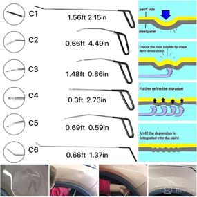 img 2 attached to 🔧 QIUJIN 53pcs Paintless Dent Repair Kit: Ultimate Tools for Automobile Body Hail Dent Removal