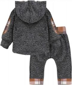 img 3 attached to Стильная одежда для бега для маленьких девочек и мальчиков, размеры от 0 до 24 месяцев от BINPAW