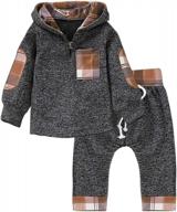 stylish jogger outfit for baby girls and boys, available in sizes 0-24 months by binpaw logo