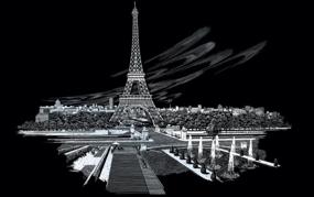 img 2 attached to Royal And Langnickel Famous Places Engraving Art, Eiffel Tower