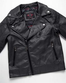 img 3 attached to URBAN REPUBLIC Leather Motorcycle Jacket Boys' Clothing : Jackets & Coats