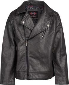 img 4 attached to URBAN REPUBLIC Leather Motorcycle Jacket Boys' Clothing : Jackets & Coats